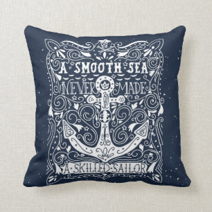 A Skilled Sailor Throw Pillow