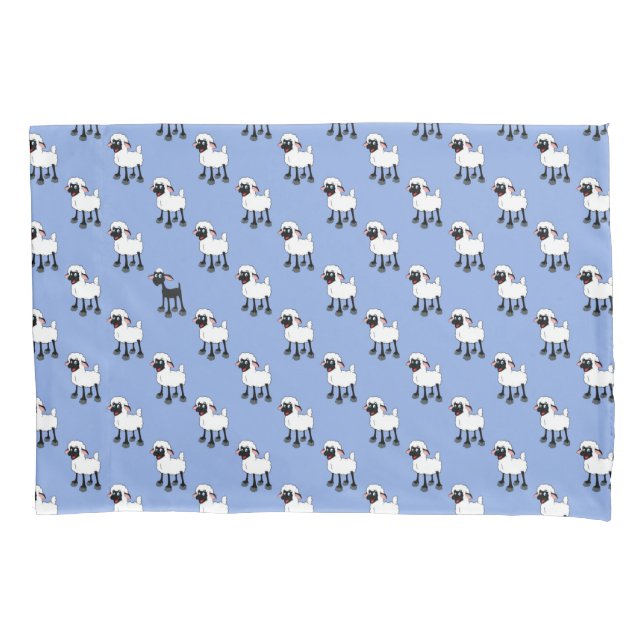 A skinny sheep pillow case (Front)