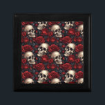 A Skull and Roses Series Design 10 Gift Box<br><div class="desc">A Skull and Roses Series Design ~ perfect for decoupage or to adorn a gift.
See The Tissue Paper Store for more Tissue Papers in many colors
https://www.zazzle.com/store/tissue_paper_store/products</div>