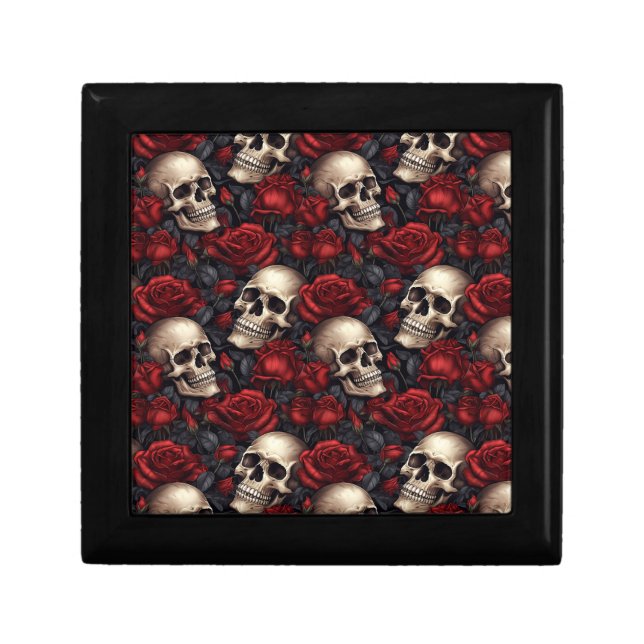 A Skull and Roses Series Design 10 Gift Box (Front)