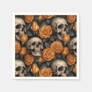 A Skull and Roses Series Design 11 Napkins