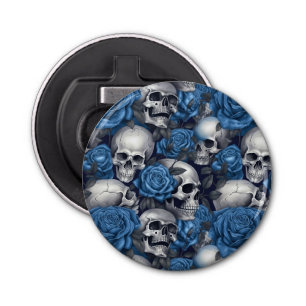 A Skull and Roses Series Design 12 Bottle Opener
