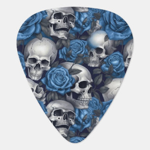 A Skull and Roses Series Design 12 Guitar Pick