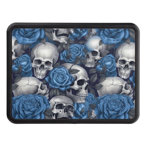 A Skull and Roses Series Design 12 Hitch Cover