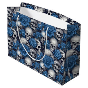 A Skull and Roses Series Design 12 Large Gift Bag