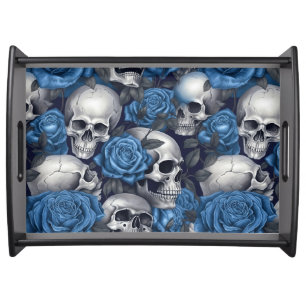 A Skull and Roses Series Design 12 Serving Tray
