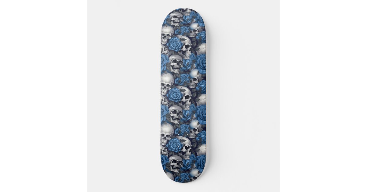 A Skull and Roses Series Design 12 Skateboard | Zazzle