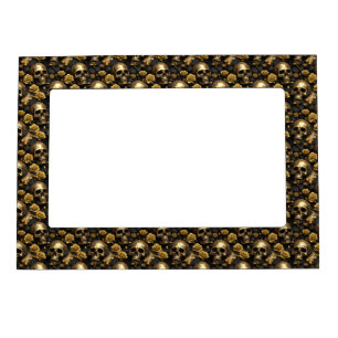 A Skull and Roses Series Design 8 Magnetic Frame
