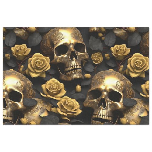 A Skull and Roses Series Design 8 Tissue Paper