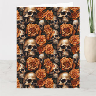 A Skull and Roses Series Design 9 Card