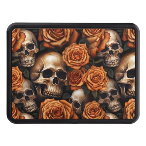 A Skull and Roses Series Design 9 Hitch Cover