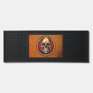 A skull bar mat