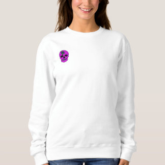 A skull with flowers sweatshirt