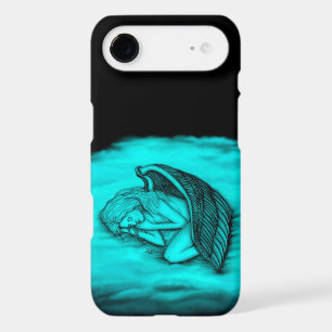 A sleeping Angel , Black and Green Design iPhone 17 Air Case
