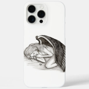 A sleeping Angel , black and white iPhone 16 Pro Max Case