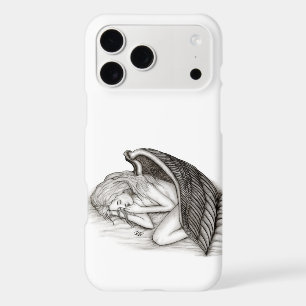 A sleeping Angel , black and white iPhone 17 Pro Max Case