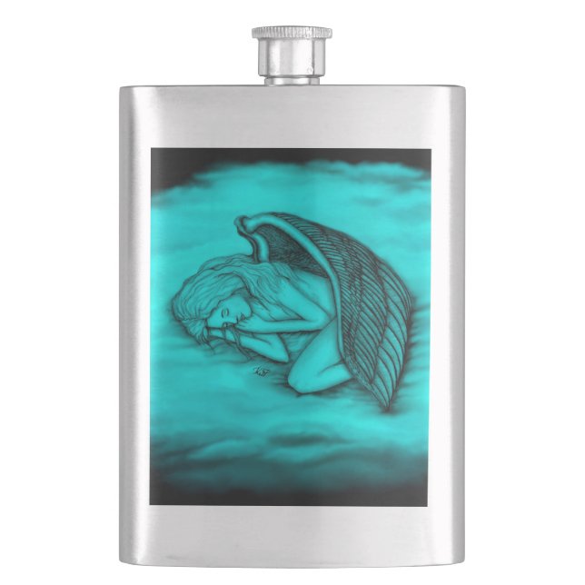 A sleeping Angel Flask (Front)