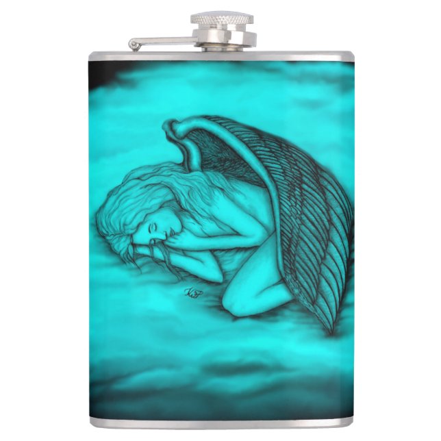 A sleeping Angel Flask (Front)