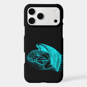 A sleeping Angel in black and green Design iPhone 17 Pro Max Case