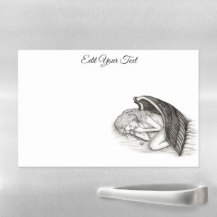 A sleeping Angel Magnetic Dry Erase Sheet