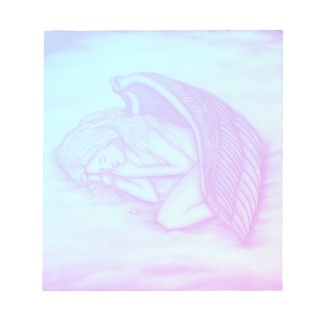 A sleeping Angel Notepad (Front)