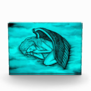 A sleeping Angel on the heavens clouds Acrylic Award