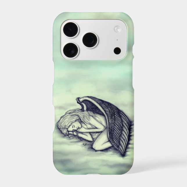 A sleeping Angel on the heavens clouds Case-Mate iPhone Case (Back)