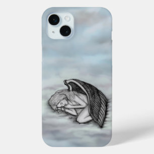 A sleeping Angel on the heavens clouds iPhone 15 Plus Case