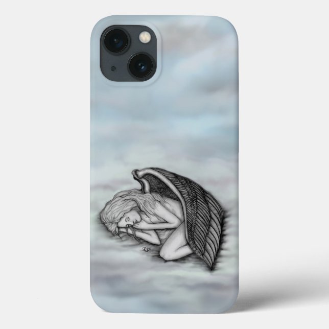 A sleeping Angel on the heavens clouds Case-Mate iPhone Case (Back)