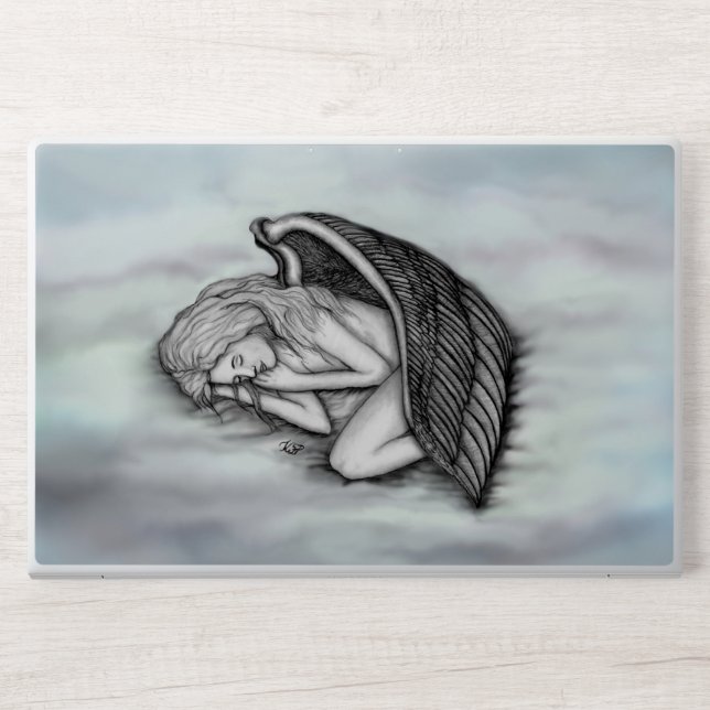 A sleeping Angel on the heavens clouds HP Laptop Skin (Front)