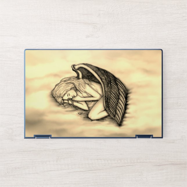 A sleeping Angel on the heavens clouds HP Laptop Skin (Front)