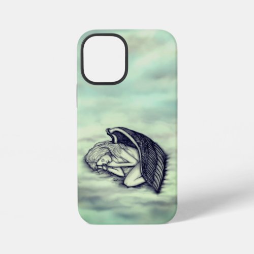 A sleeping Angel on the heavens clouds iPhone 12 Mini Case