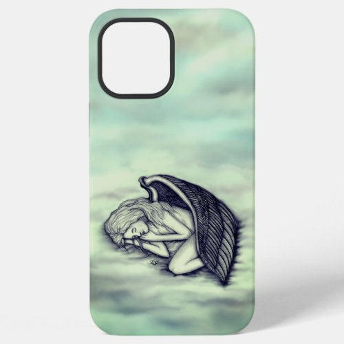 A sleeping Angel on the heavens clouds iPhone 12 Pro Max Case