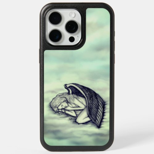 A sleeping Angel on the heavens clouds iPhone 15 Pro Max Case