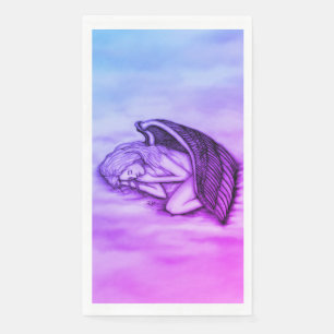 A sleeping Angel on the heavens clouds Paper Guest Towels