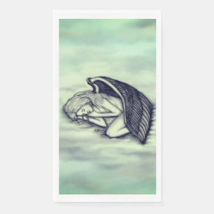 A sleeping Angel on the heavens clouds Paper Guest Towels