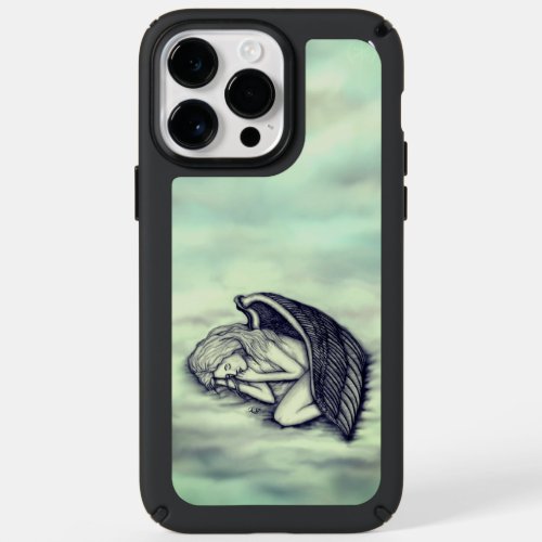 A sleeping Angel on the heavens clouds Speck iPhone 14 Pro Max Case