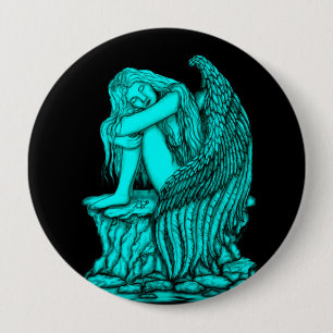 A sleeping Angel on the Stone Button