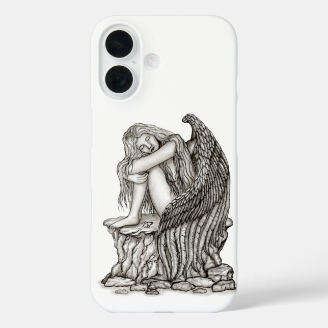 A sleeping Angel on the Stone Case-Mate iPhone Case (Back)