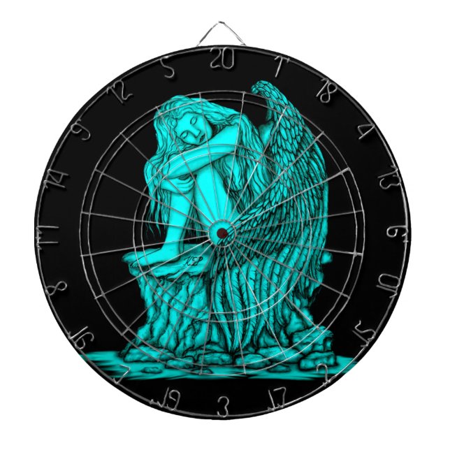 A sleeping Angel on the Stone Dart Board (Front)