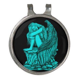 A sleeping Angel on the Stone Golf Hat Clip