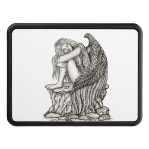 A sleeping Angel on the Stone Hitch Cover