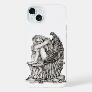 A sleeping Angel on the Stone iPhone 15 Plus Case
