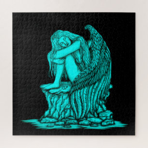 A sleeping Angel on the Stone Jigsaw Puzzle