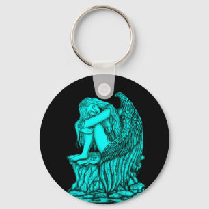 A sleeping Angel on the Stone Keychain