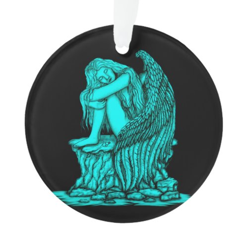 A sleeping Angel on the Stone Ornament