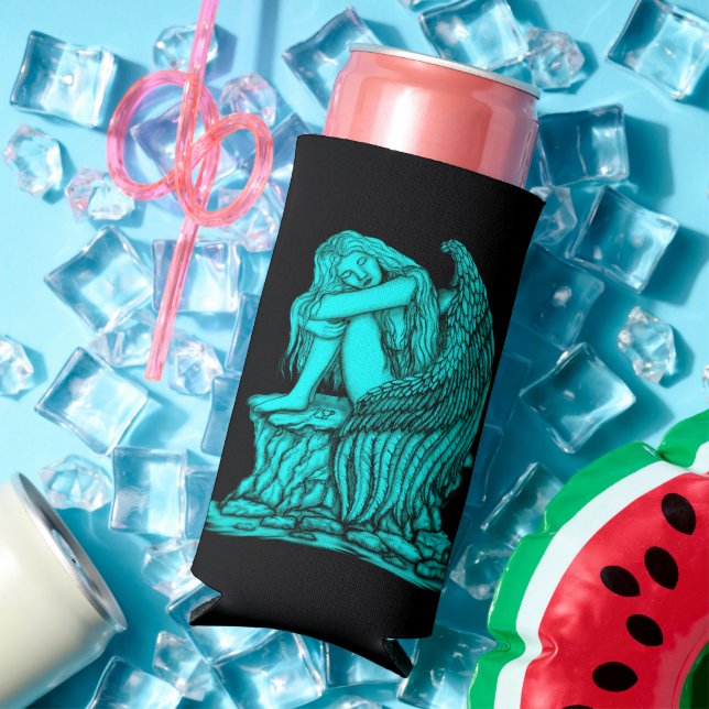 A sleeping Angel on the Stone Seltzer Can Cooler (In Situ Summer)