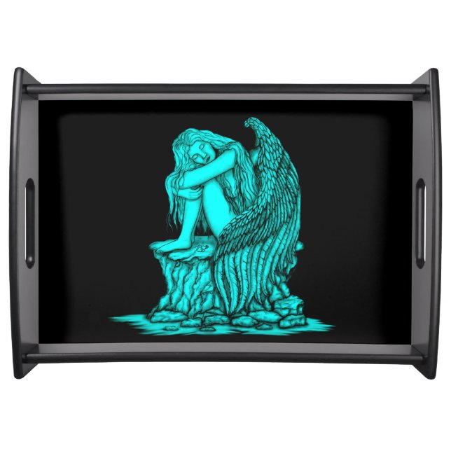 A sleeping Angel on the Stone Serving Tray (Front)