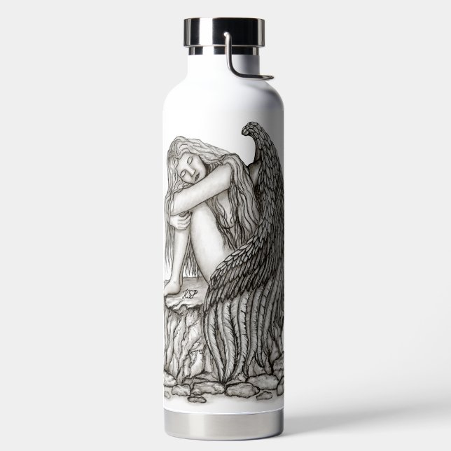 A sleeping Angel on the Stone Water Bottle (Left)