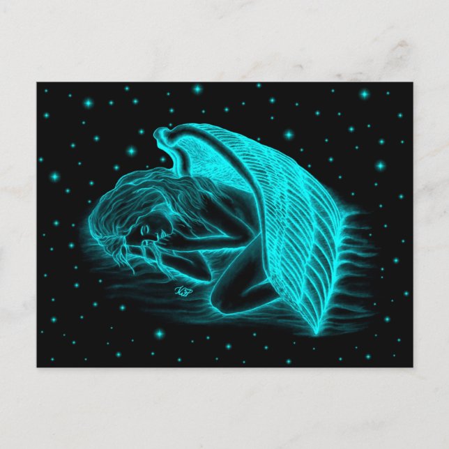 A sleeping Angel Postcard (Front)
